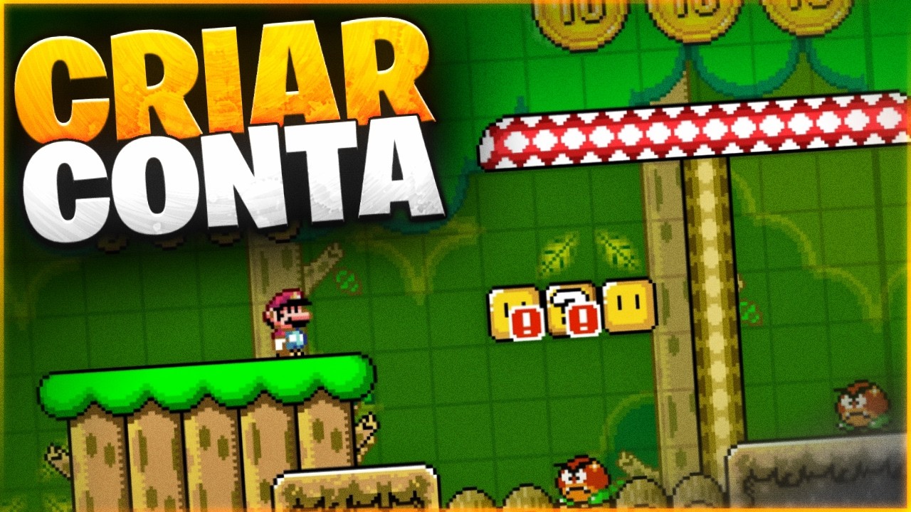 Como CRIAR uma CONTA no SUPER MARIO MAKER WORLD ENGINE