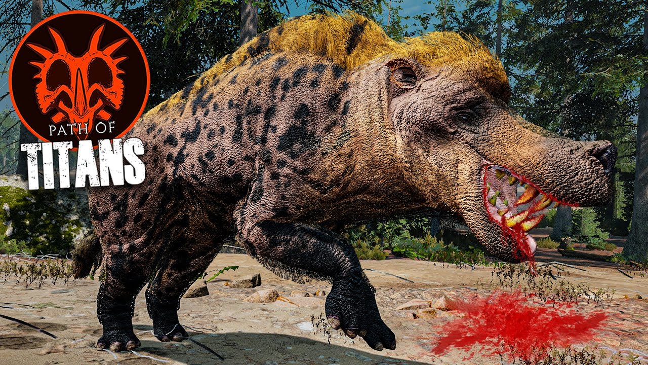 Das URZEIT-KILLERSCHWEIN greift an! 🐗🩸 Überleben als ANDREWSARCHUS! - Path of Titans