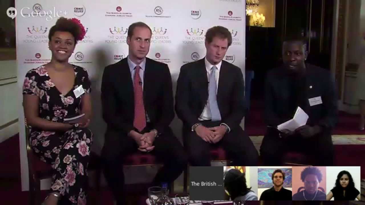 Google+ Hangout: The Queen's Young Leaders Programme Launch