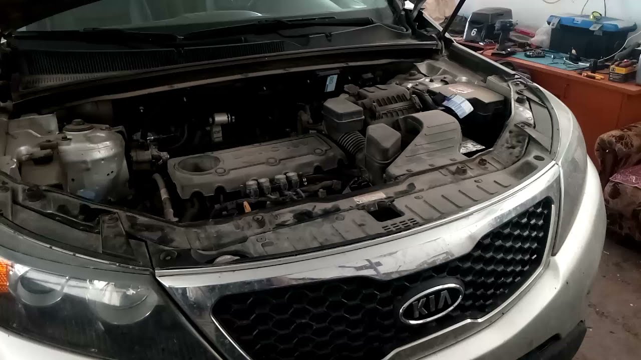 KIA Sorento ошибка P0335 ( замена датчика коленвала )