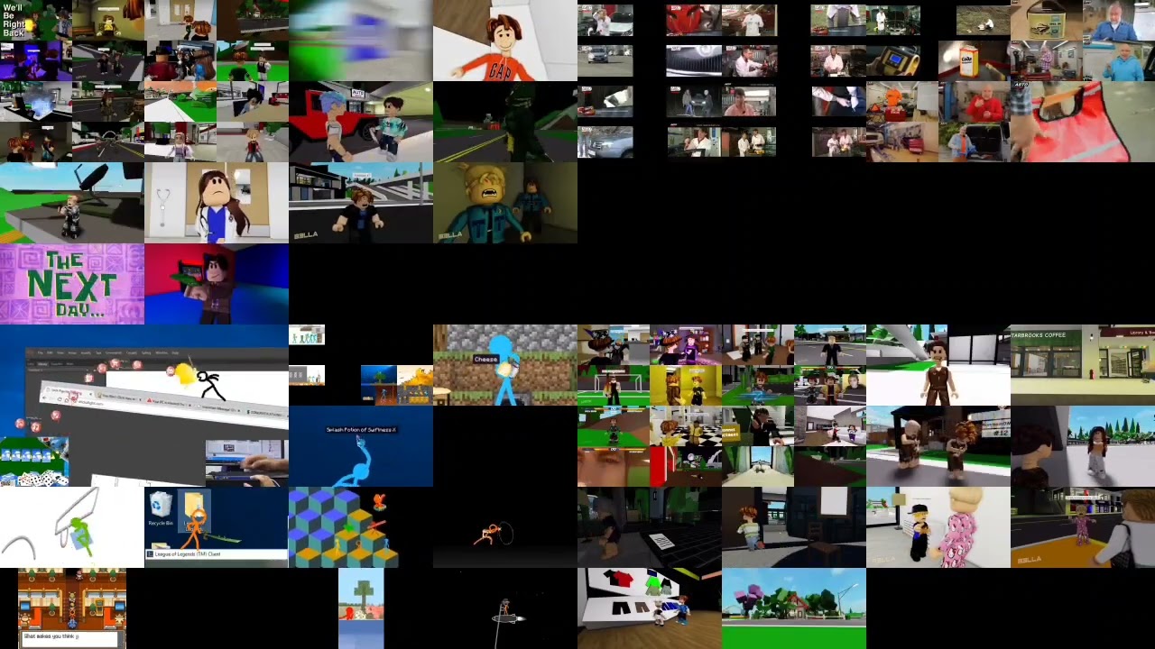 4 created AAO videos playing at once. #81 | 4 созданных видео ВС сразу. №81