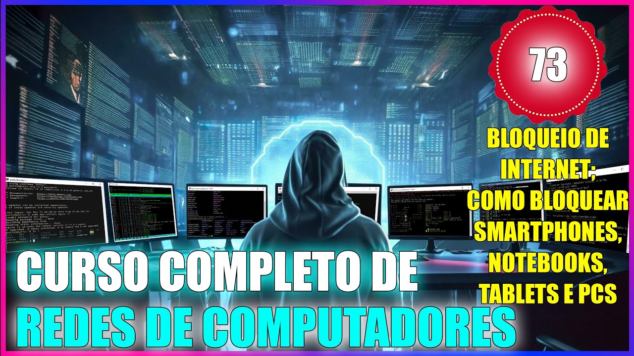 CURSO DE REDES: AULA 73 - BLOQUEIO DE INTERNET; COMO BLOQUEAR SMARTPHONES, NOTEBOOKS, TABLETS E PCS