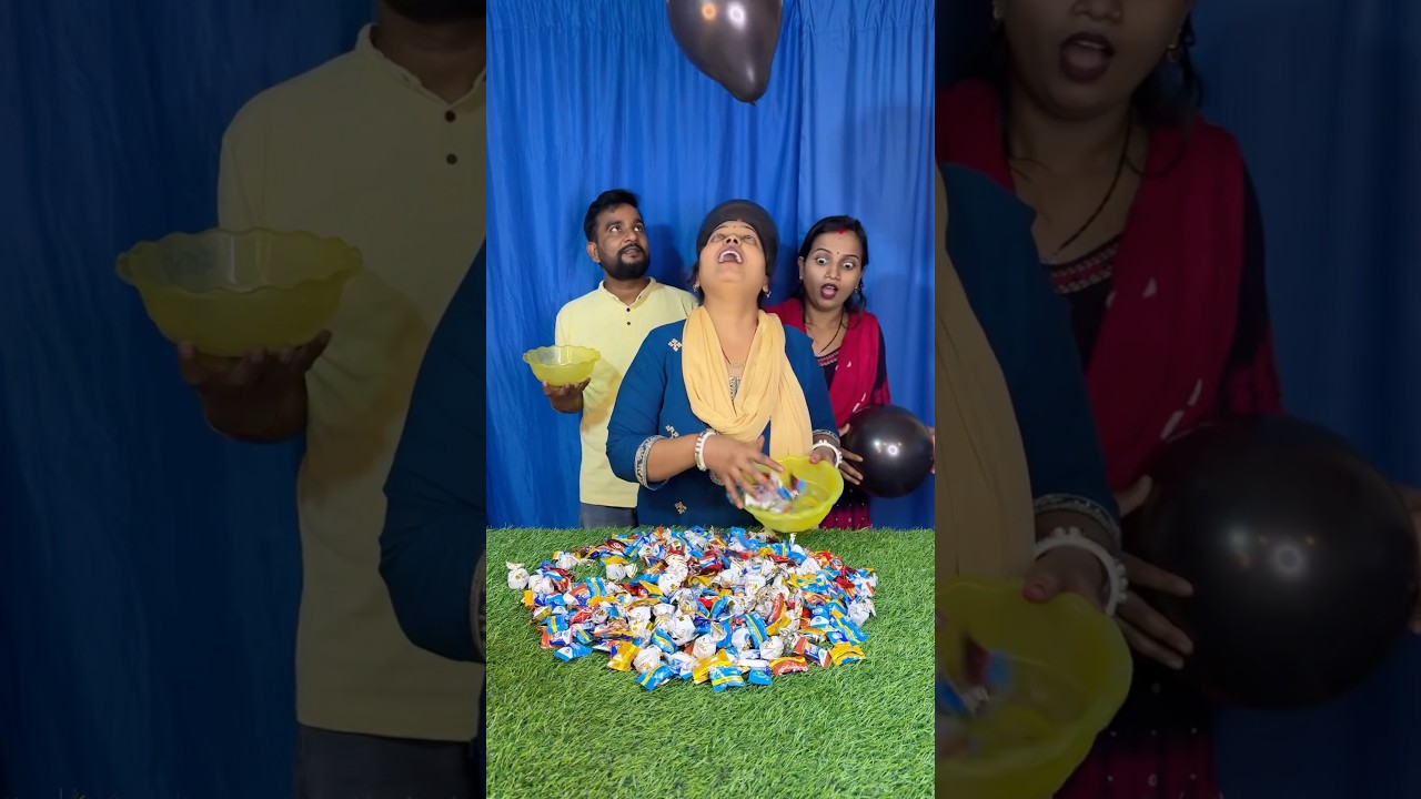 Amazing chocolate collect family challenge #game #short