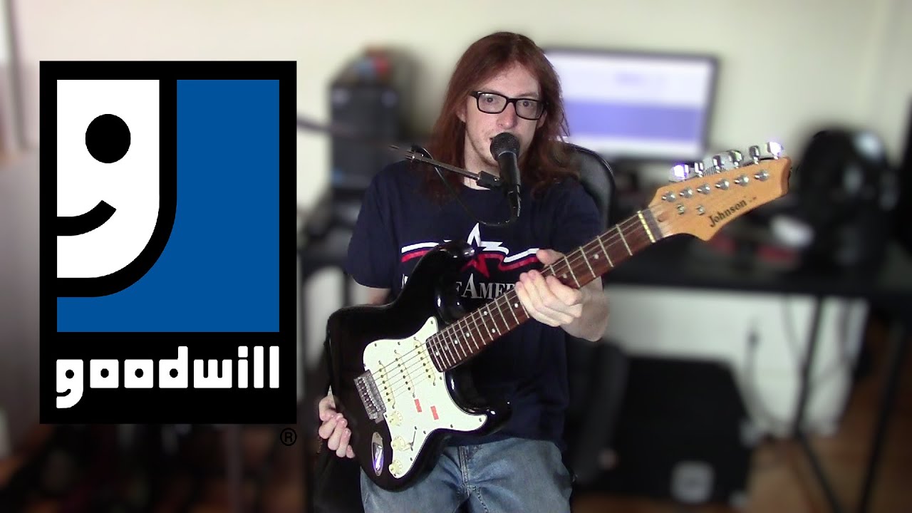 Goodwill Find During Tour! - Johnson by AXL Stratocaster copy overview + cleanup + demo