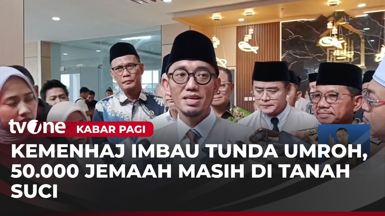 Dampak dari Perang Iran Vs AS, 50 Ribu Jemaah Umroh Indonesia Tertahan di Tanah Suci | Kabar Pagi