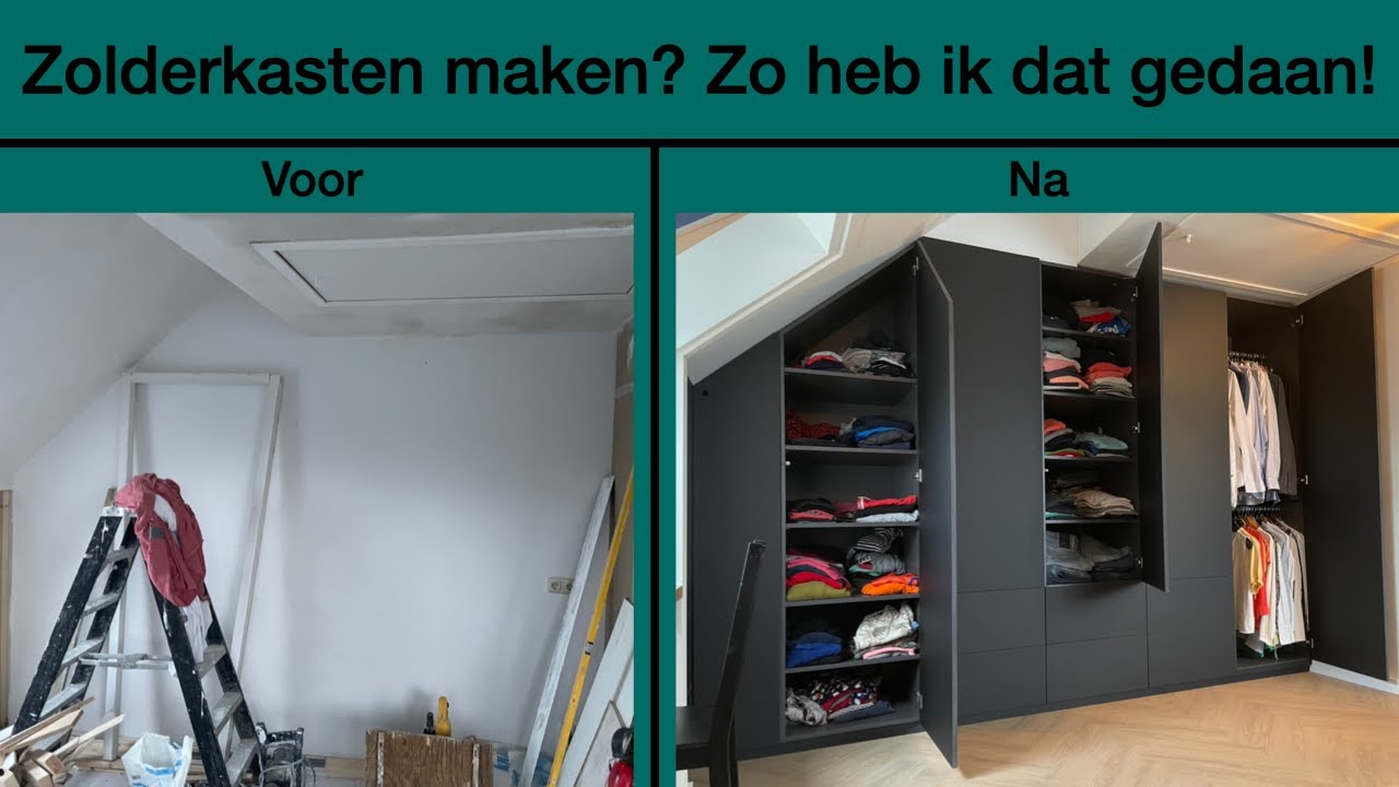 Zo maak ik kasten voor op de zolder