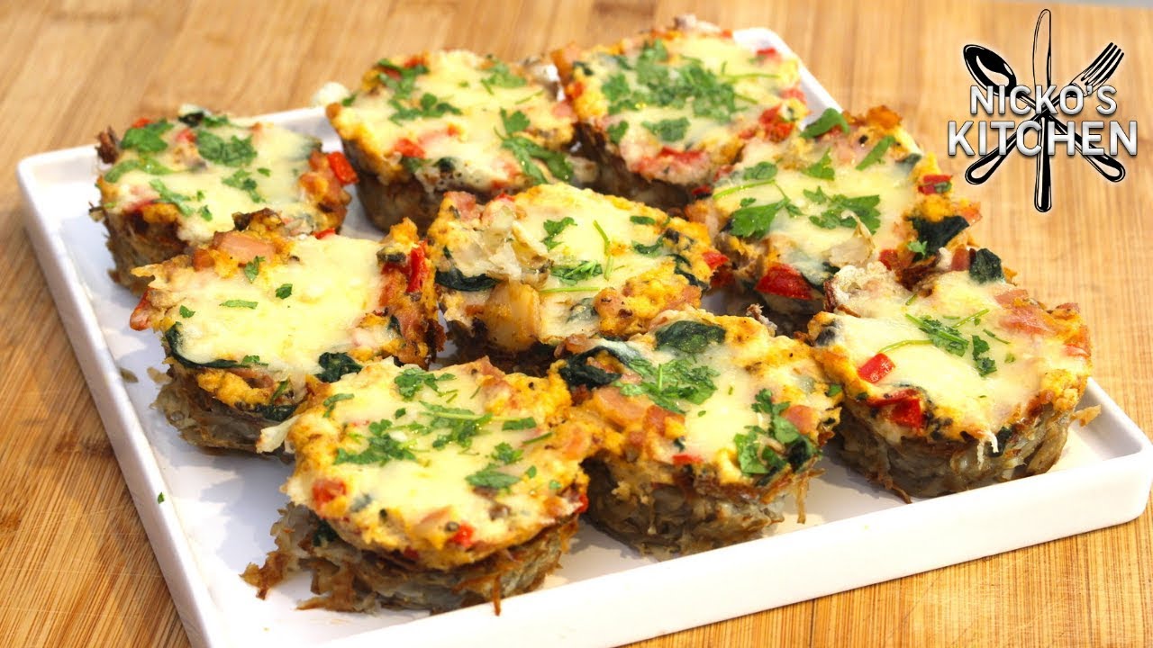 Bacon & Egg Hash Brown Muffins | Budget Breakfast Recipe