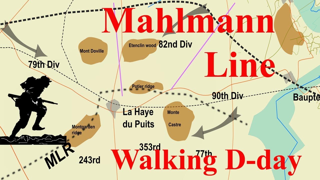 The Mahlmann Line. The US breakout from the Cherbourg peninsula during the battle of normandy.