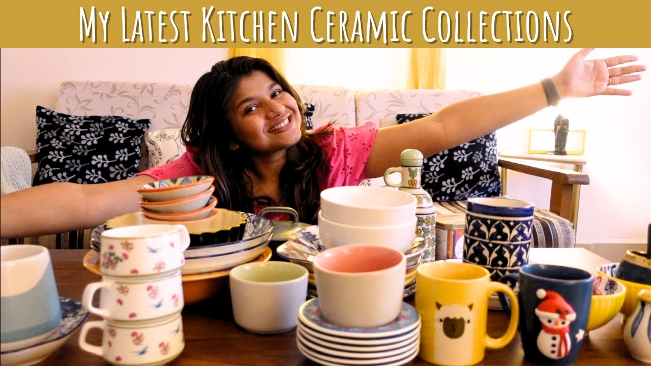 My Latest Kitchen Ceramic Collections | Indian Kitchen decor Ideas | Kitchen Haul @ScarletStrokes