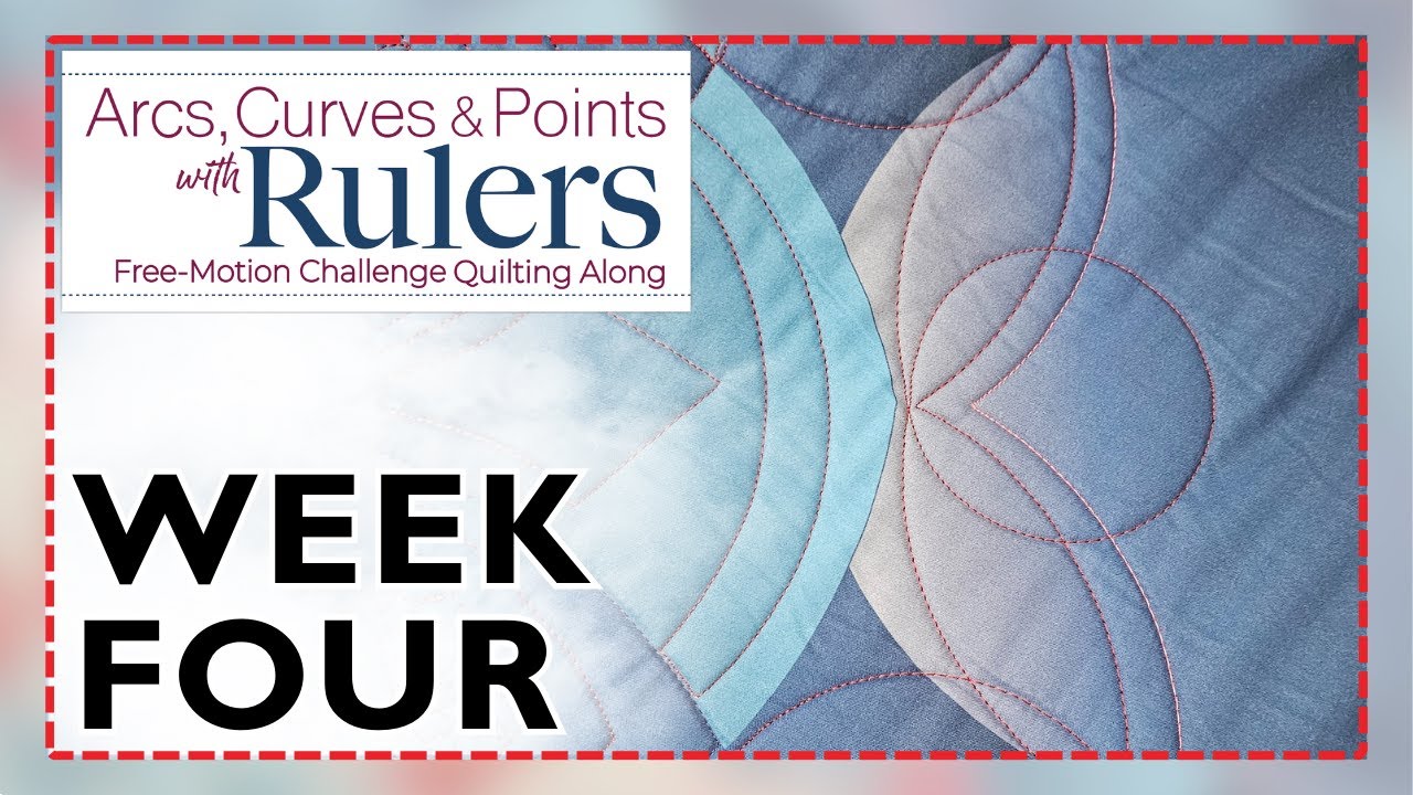 Loop the Loop Framing & More: Arcs, Curves & Points with Rulers Free Motion Machine Quilting FINALE