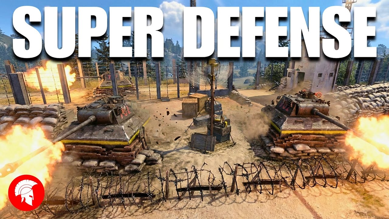 I built a SUPER DEFENSE with the Pantherturm! - 4vs4 - Wehrmacht - Company of Heroes 3