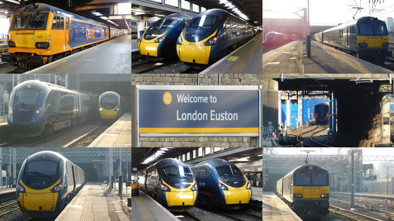 Trains at London Euston - 18th February 2025