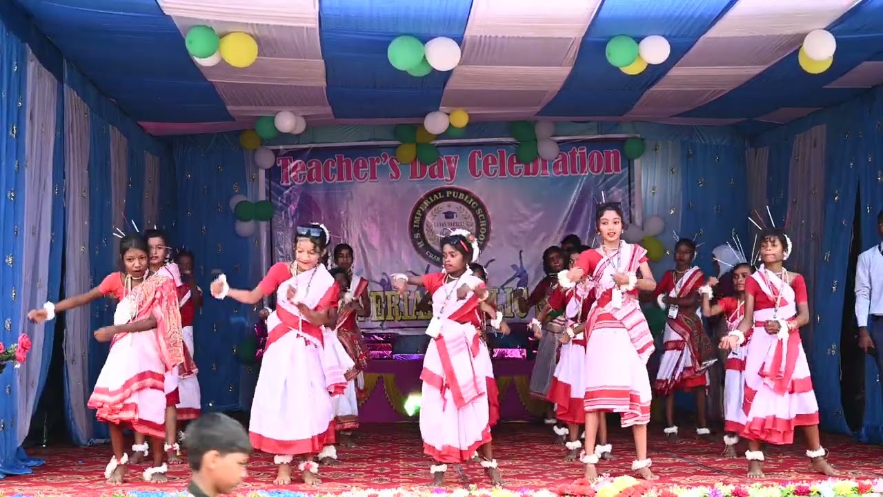 Nagpuri School Dance - Saree pindhale guiya re @ Teachers Day | H.S. IMPERIAL PUBLIC SCHOOL