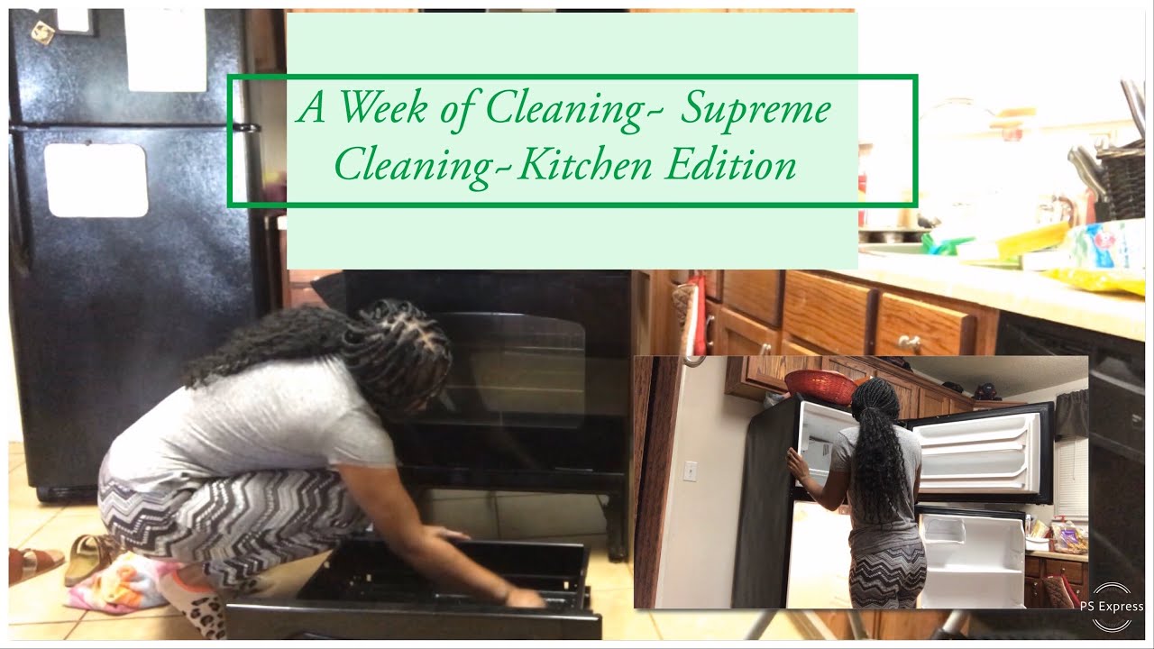 A Week Of Cleaning~Day4~Supreme Cleaning~Kitchen Clean With Me