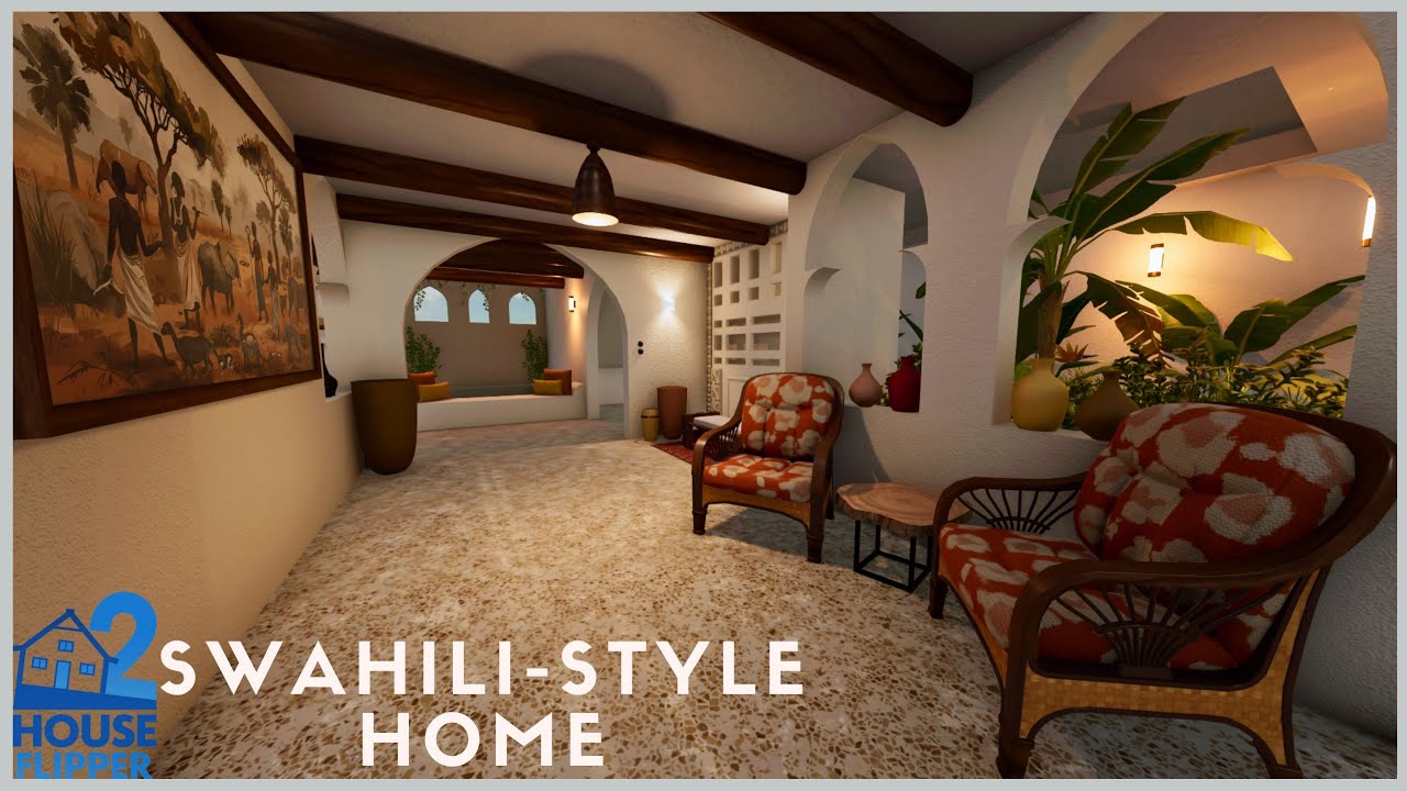 House Flipper 2| Building a Swahili-Style Home| Sandbox Mode| Full Video & Tour