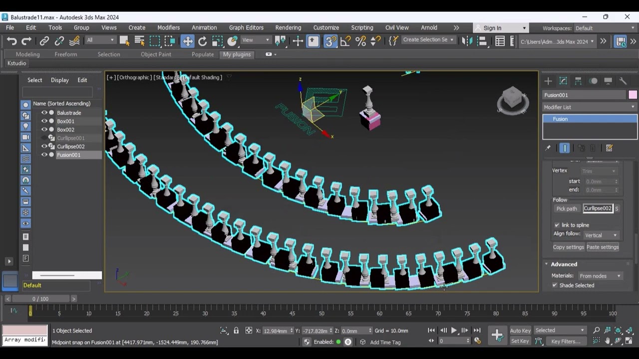Curlipse, Fusion, Spline Flow, Sweep Profile Pro. Download, install and use 3 plugins for 3ds Max