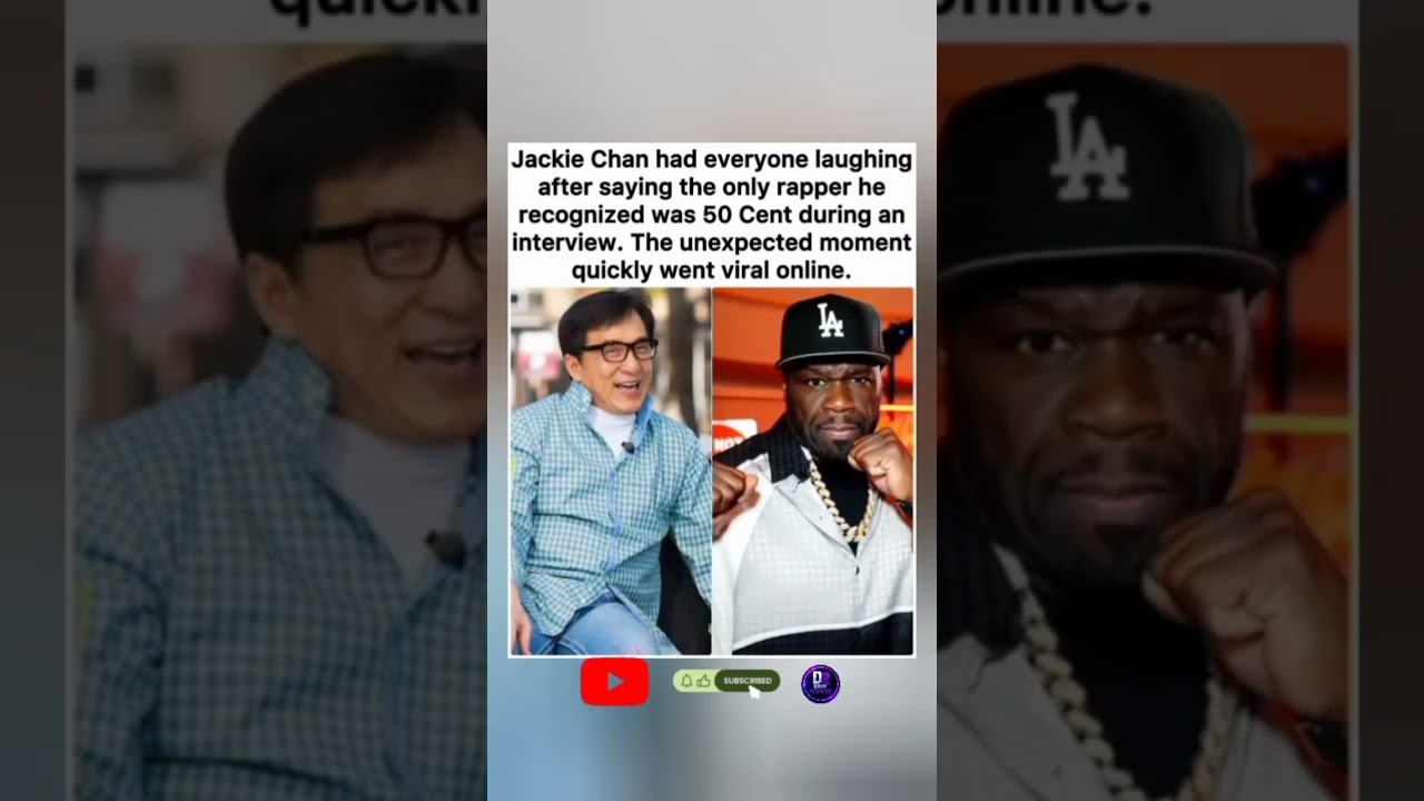 😆 JACKIE CHAN SAYS 50 CENT IS THE ONLY RAPPER HE RECOGNIZES&hellip; #shorts #news