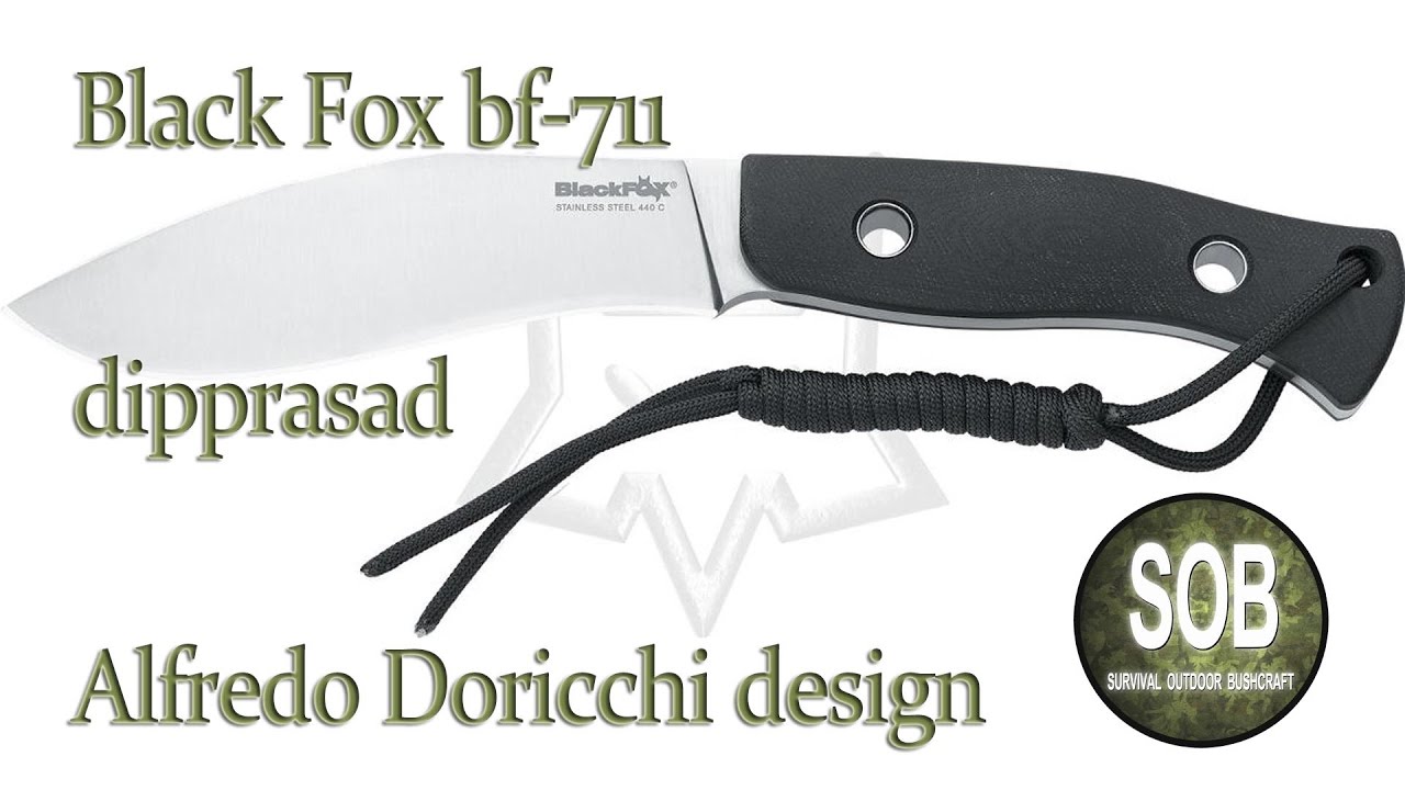 Coltello black fox bf-711 dipprasad Alfredo Doricchi design Recensione by SOB