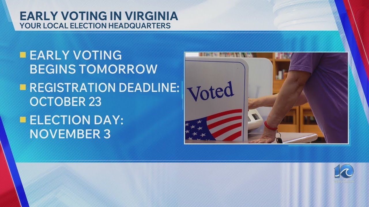 Early voting in Virginia begins Friday