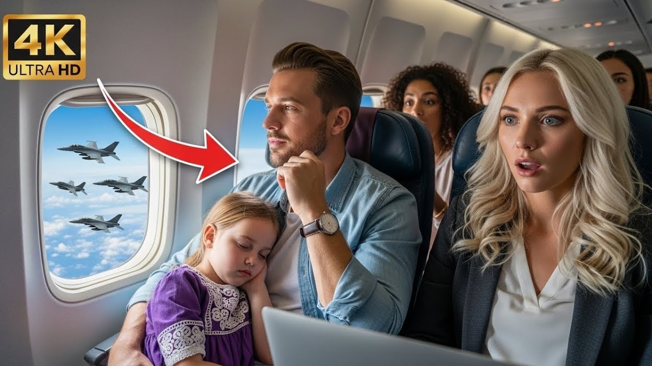 Everyone Ignored the Single Dad in 12F -Until His Signal Made the F-22 Pilots Salute a General"
