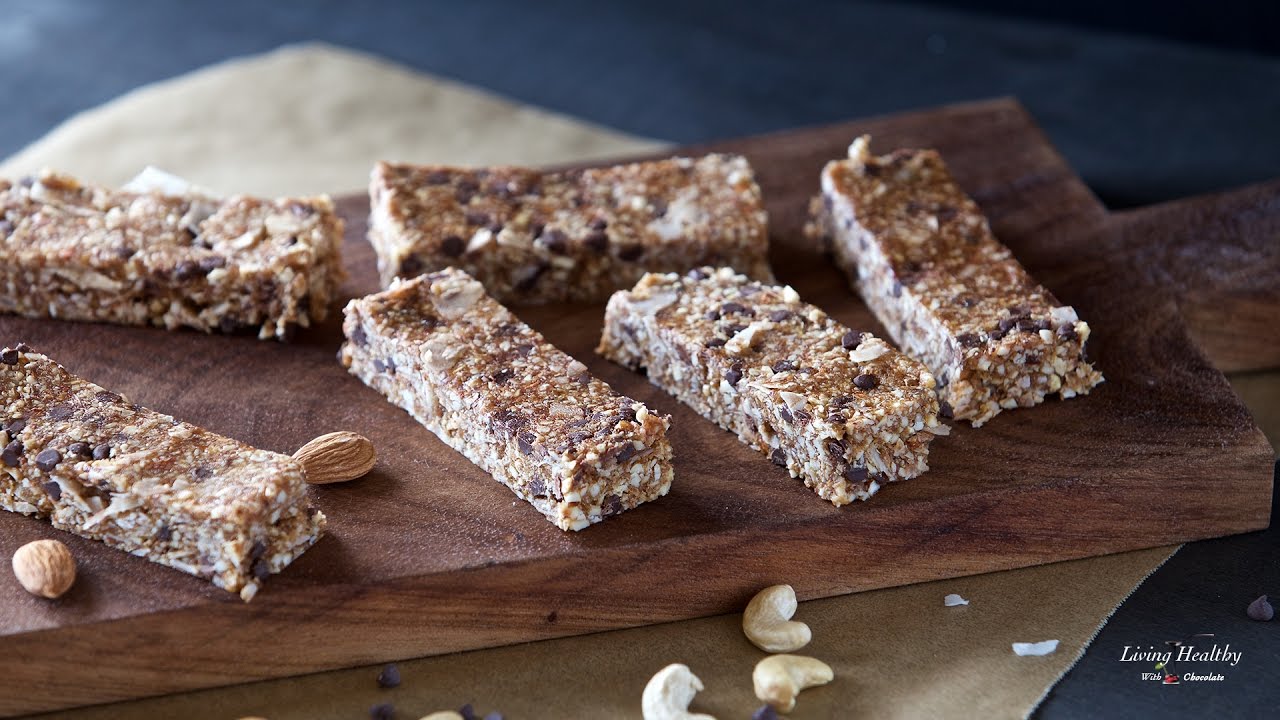 Cookie Dough Granola Bars (Gluten-free, Paleo, Vegan)