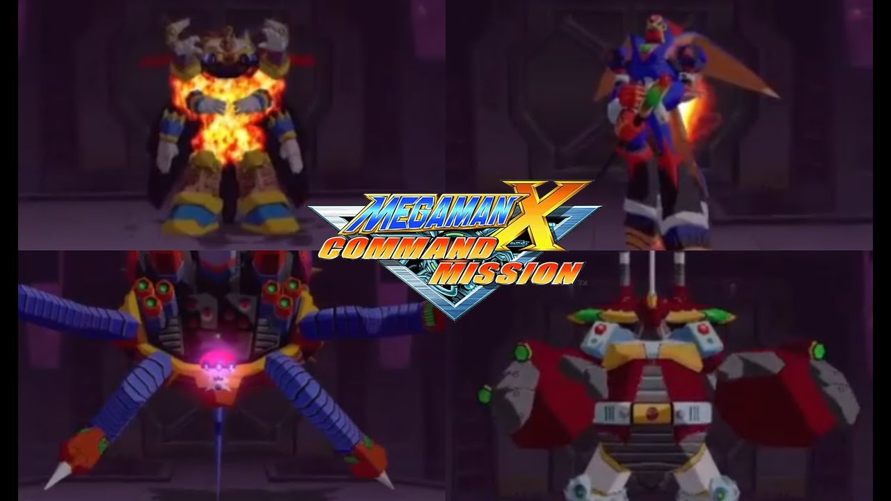 Silver Horn, Dr. Psyche, Mach Jentra and Incentas! Mega Man X Command Mission