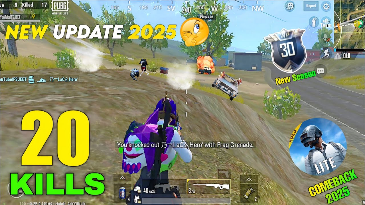 20 KILLS 🥶 PUBG LITE COMEBACK NEW SEASON 2025 SOLO vs SQUAD FULL RUSH GAMEPLAY - PUBG LITE