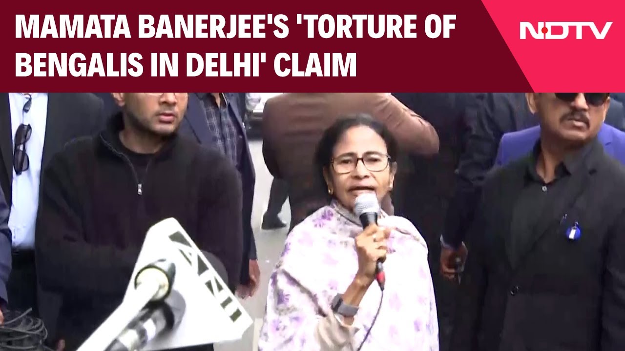 Mamata Banerjee In Delhi | CM Mamata's 'Torture Of Bengalis In Delhi' Claim Before Poll Chief Meet