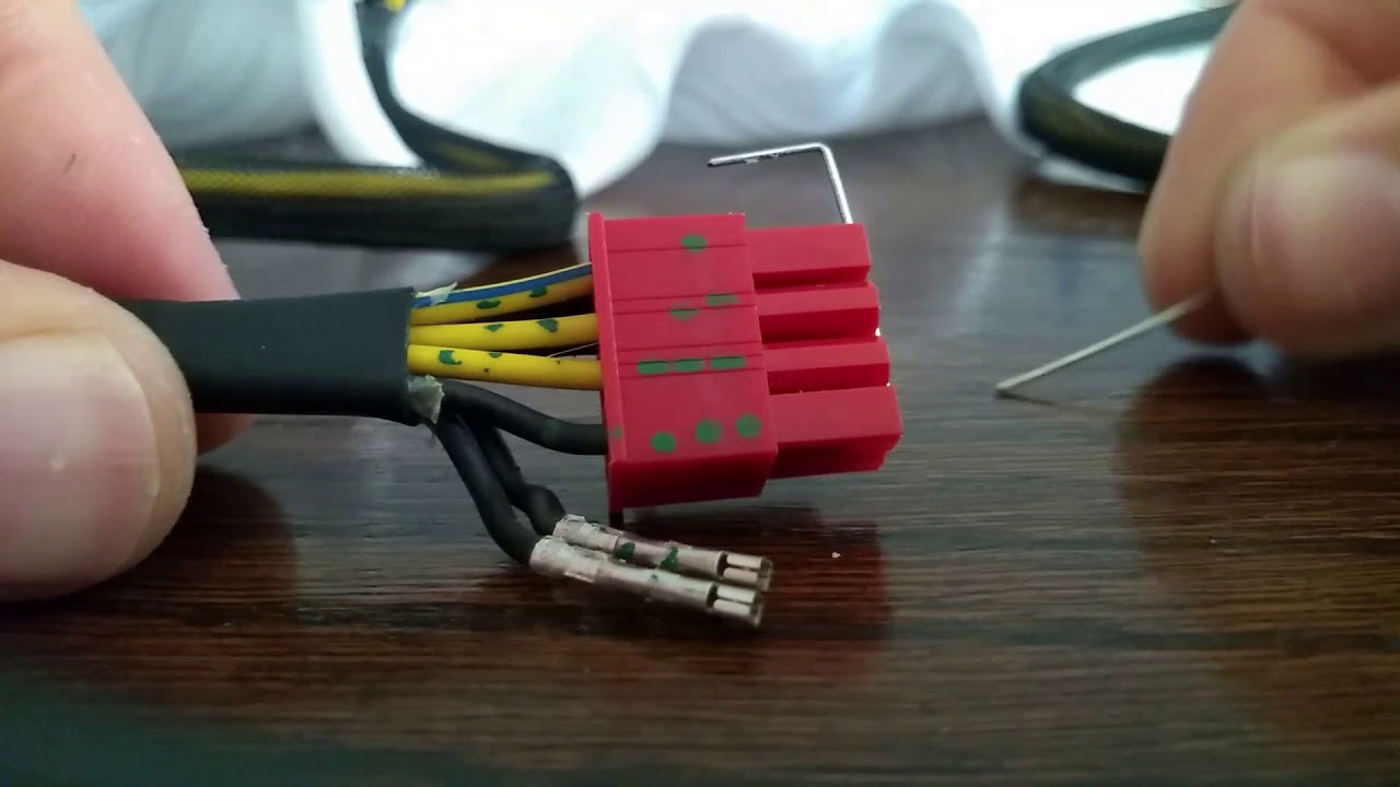 How to remove connector pins from PCI-E cable [...others]