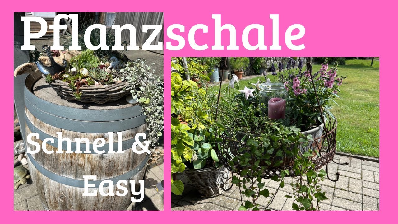 Pflanzschale * Sommer DIY * schnell und total einfach zu machen 💚