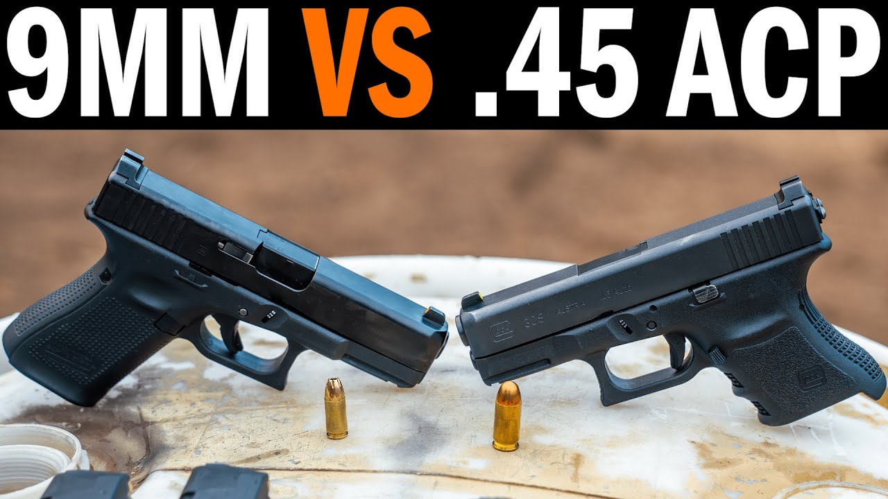 9 мм против .45 ACP с точки зрения стрелка
