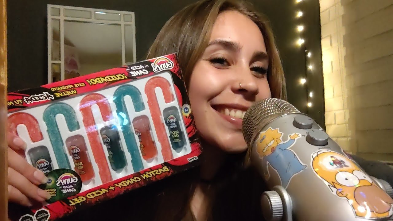 ASMR CHICLOSO PROBANDO GOMITAS CON GEL ACIDO 🤯