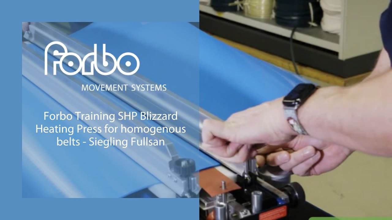 Forbo Training SHP Blizzard Heating Press for homogenous belts - Siegling Fullsan