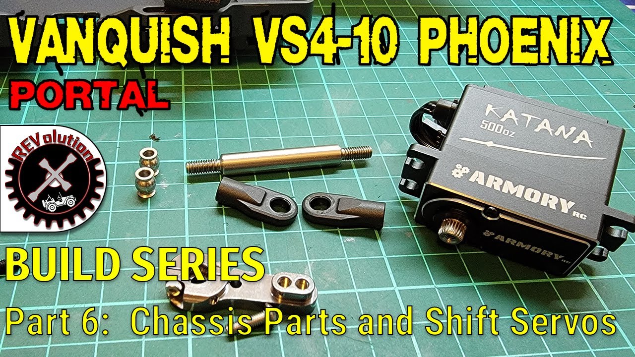 Vanquish VS4-10 Phoenix Portal Build Series - Part 6 - Bumpers, Slider Trays, Fenders and Servos