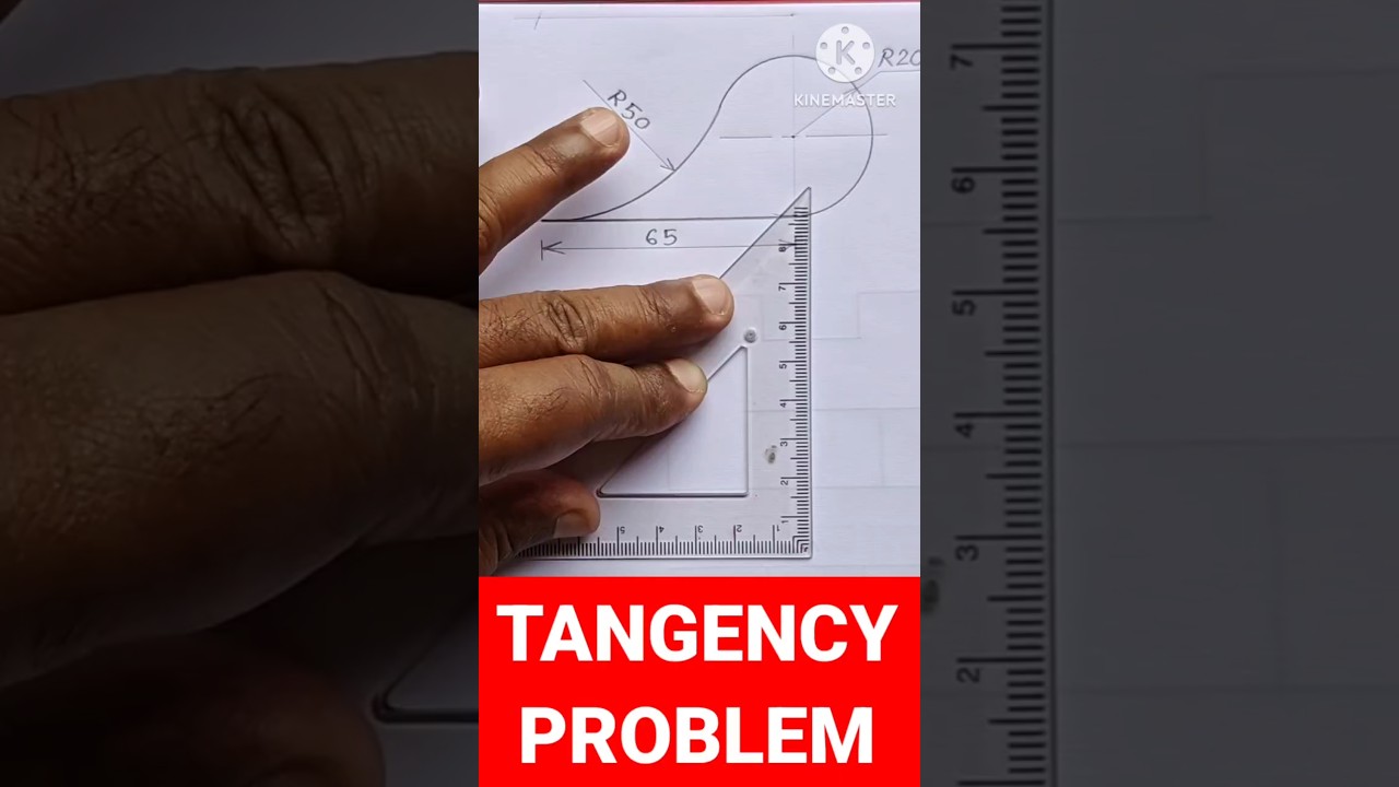 Tangency Problem, Engineering Drawing, 