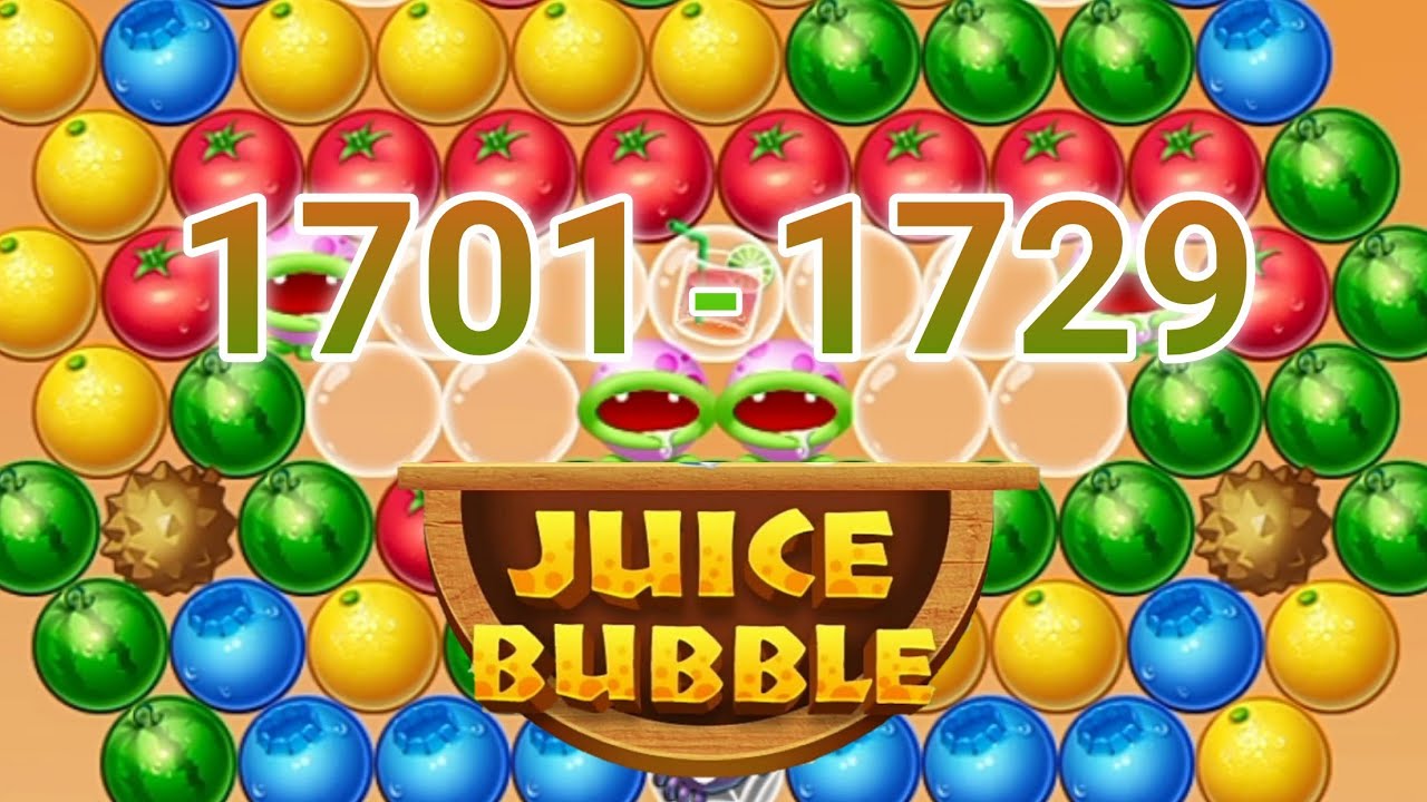 Shoot bubble fruit splash, level 1701-1729, fun fruit bubble game