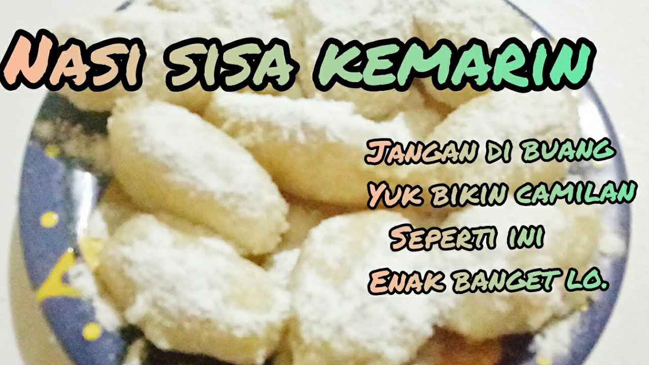 Nasi sisa kemarin jangan di buang.!! Dibikin kue gemblong aja enak.