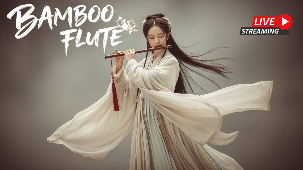 Healing Bamboo Flute LIVE 🍃 Soft Instrumental for Relaxation & Study 疗愈竹笛直播｜学习与放松