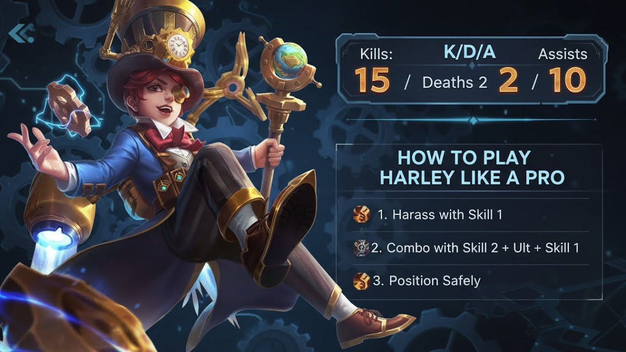 HARLEY GAMEPLAY | SEASON 40 MYTHIC GLORY RANK GAME | HOW TO PLAY LIKE A PRO IN 2026