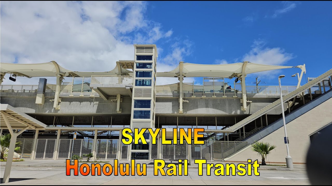 [4K] Skyline - Honolulu Rail Transit on 5/8/24 in Honolulu, Oahu, Hawaii