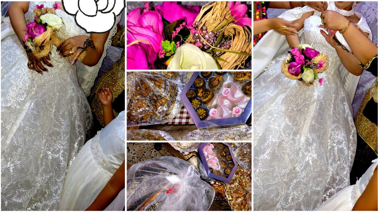 أجواء العروسة👰🏻‍♀️وهي خارجة من دار باباها و واش دات معاها💃(فلوق العرس)