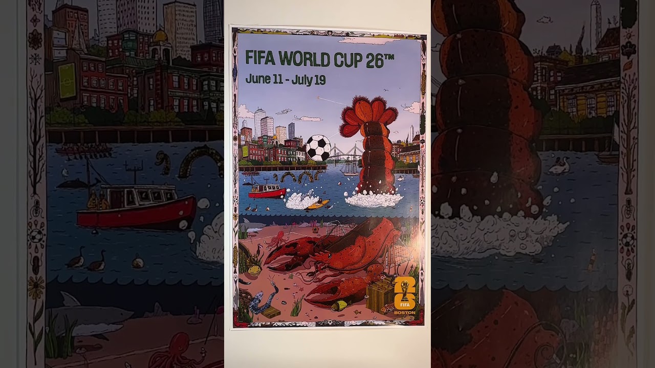 ASMR unboxing: FIFA World Cup 26™ Boston Poster