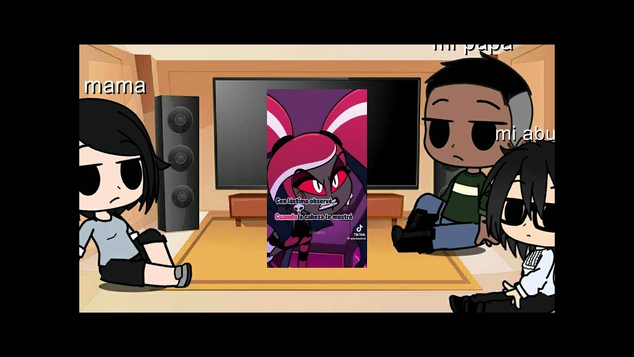 Mi familia reacciona a por amor, sin respeto, el show debe continuar  #hazbinhotel #videoreaction