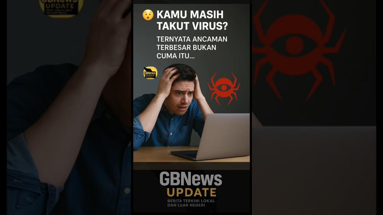 🛡️ Banyak orang kira, virus adalah satu-satunya ancaman digital #virus #spyware #privasi #teknologi