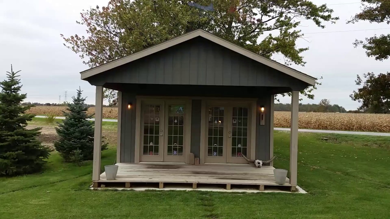 Backyard bar shed walk thru 
