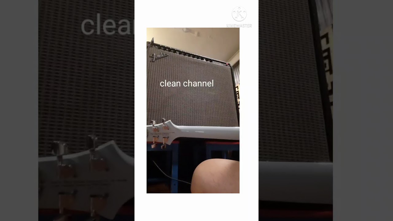 fender super amp 90's testing clean and drive channel.