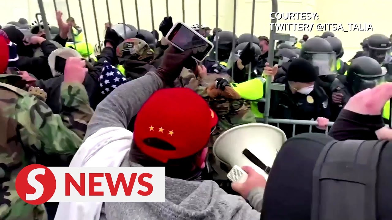 Dramatic police bodycam video shows US Capitol riot