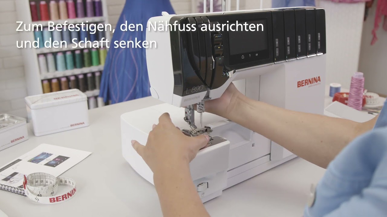 Erte Schritte Overlock  und Covermaschine BERNINA L890 Naehcenter Iseli