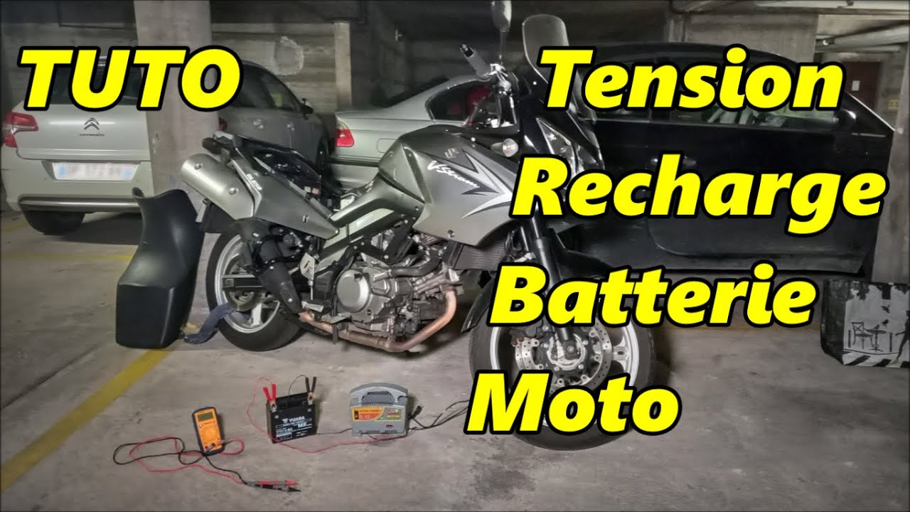 TUTO - mesurer la tension et recharger votre batterie moto - V-Strom 650 Suzuki