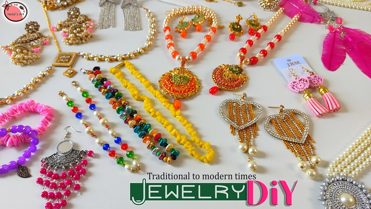Daily Wear/Party Wear/Wedding Wear... DIY Jewelry - Earrings, Necklace, Anklet, Bangle Etc.